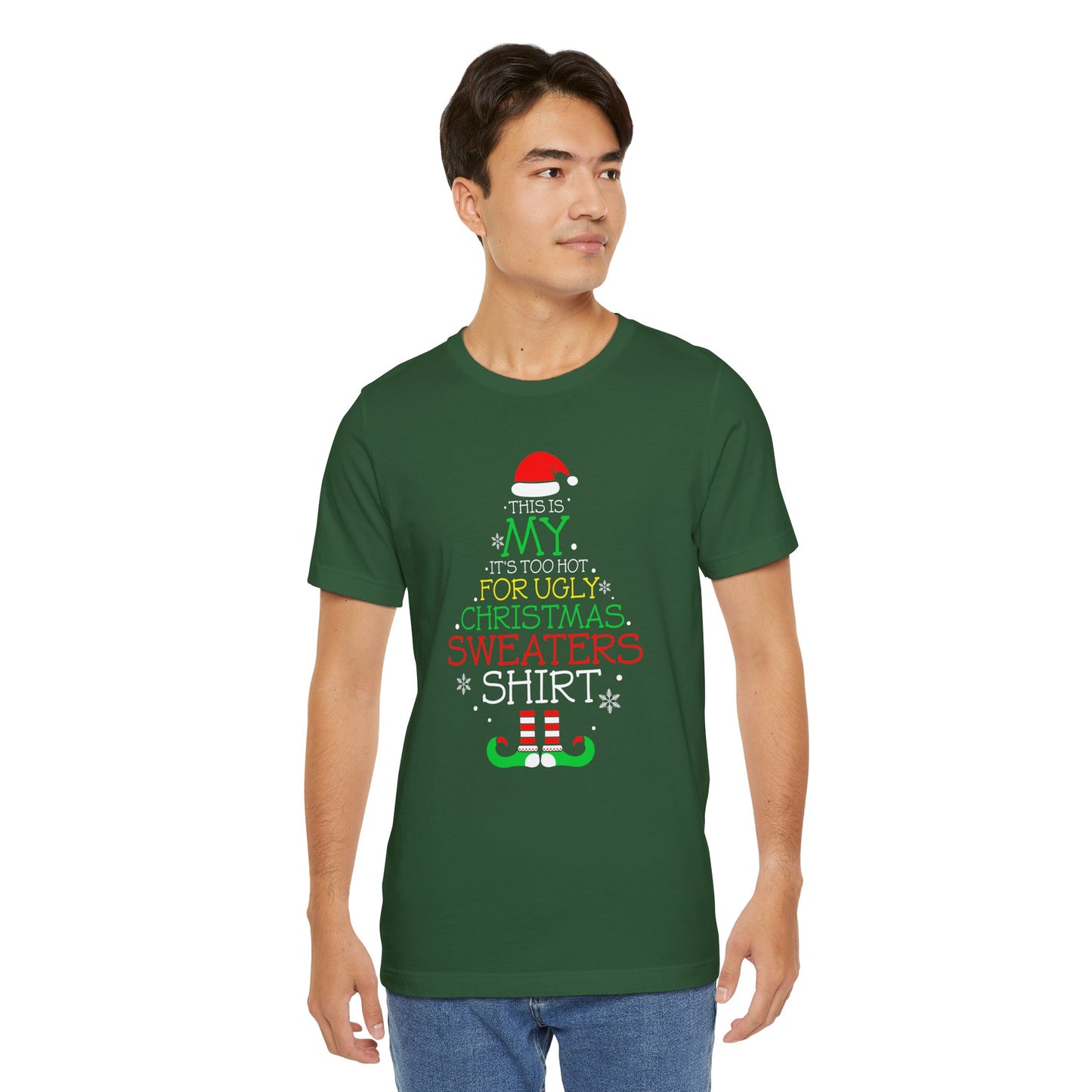 UGLY SWEATER Its Too Hot Tee Replacement - Unisex Jersey Short Sleeve Tee