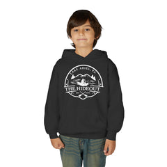Youth Hoodie — 'The Hideout' Lake Ariel PA Cabin Adventure Hoodie