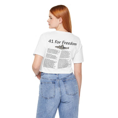 41 For Freedom FBM Fleet Ballistic Missile Submarine Unisex Jersey Short Sleeve Tee
