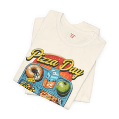 Pizza Day Unisex Short Sleeve Tee - Fun Foodie Graphic T-Shirt
