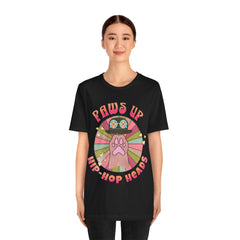 Funny Cat Paws Up Hip Hop Heads - Graphic Tee