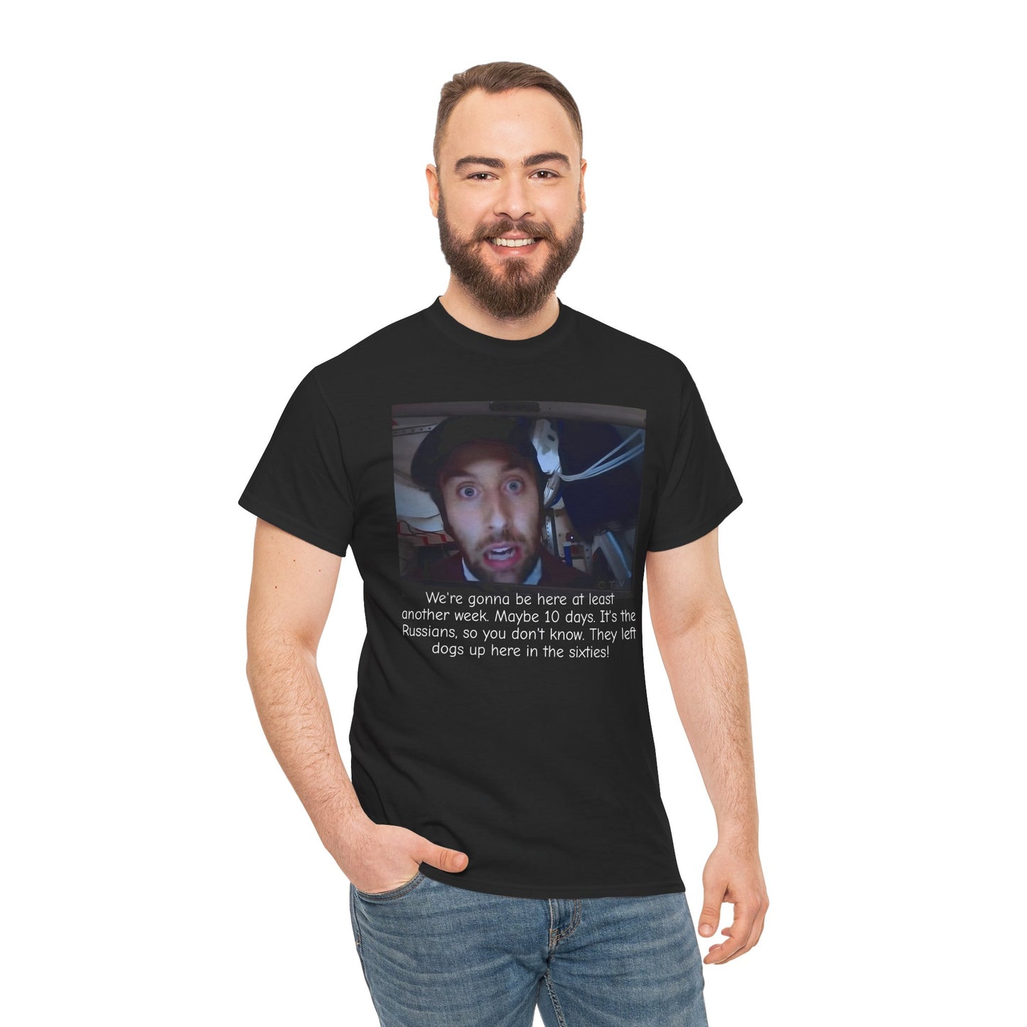 Howard Wolowitz in space! Unisex Heavy Cotton Tee / Big Bang Theory / ISS / Fruit Loops / Rocket man / Nerd culture /