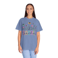 Floral Teacher Appreciation T-Shirt - Comfort Colors Soft