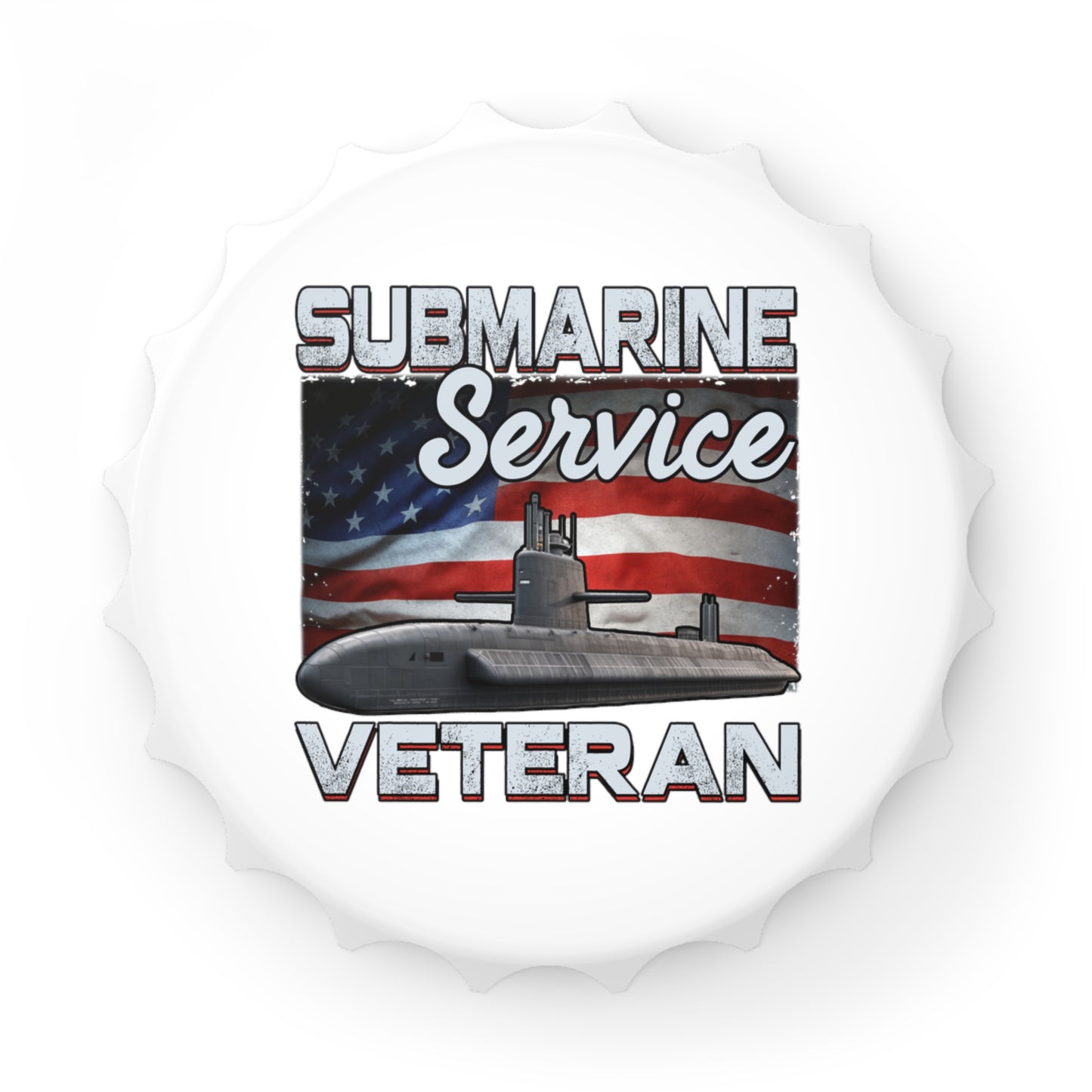 Submarine Veteran Bottle Opener, United States Flag, Silent Service, Pride Runs Deep, Submarine bottle opener, veteran gift, US Vet flag opener