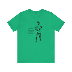 Terry Fox Inspirational Amputee Quote - Unisex Short Sleeve Tee,Amputee Awareness,Gift For Him,Gift For Her,Leg Amputee,Limb Loss Awareness