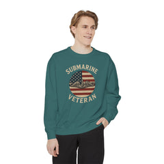 Vintage Submarine Veteran Sweatshirt, Unisex Crewneck, Comfortable Casual Wear, Perfect Gift for Veterans, Military Appreciation