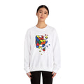 Cracked Rubik's Cube Unisex Heavy Blend™ Crewneck Sweatshirt