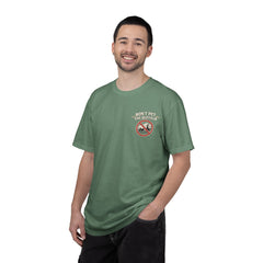 Wyoming Funny Roadtrip T-Shirt — "Three Things You Don’t Do in Wyoming" Adventure Tee