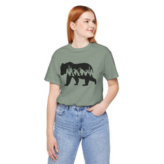 Nature-Inspired Bear Graphic Tee, Outdoor Adventure Shirt, Wilderness Apparel, Hiking Gift, Unisex Nature T-Shirt