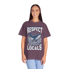Respect the Locals Whale T-Shirt — Marine Conservation Graphic