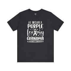 I Wear PURPLE For My Grandma, Unisex Short Sleeve Tee