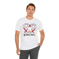 Phlebotomist Heart Butterflies Tee