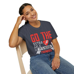 Go The Extra Mile Its Never Crowded Unisex Softstyle T-Shirt