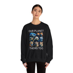 Endangered Animals Awareness Two Sided Sweatshirt