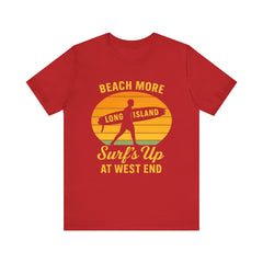 Beach Vibes Unisex Tee - Surf's Up Long Island | Summer Shirt, Casual Wear, Beach Lover Gift, Surfing Apparel, Vacation Tee