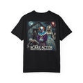 Scare Actor Front and Back - Graphic Unisex Garment-Dyed T-shirt