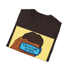 The FUTURE Is REAL Pop Art Woman Unisex Softstyle T Shirt