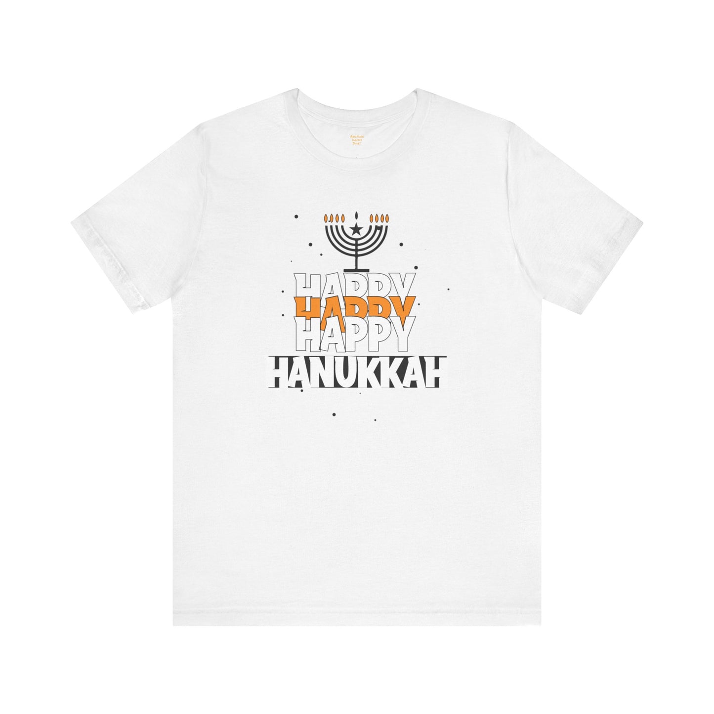 Happy Hanukkah Menorah - Unisex Jersey Short Sleeve Tee