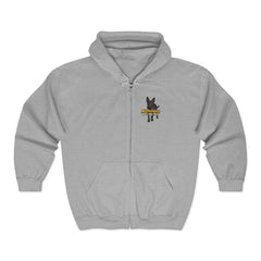 Personalized with your dogs image Zip Hoodie — "My Therapist Has a Wet Nose" Graphic
