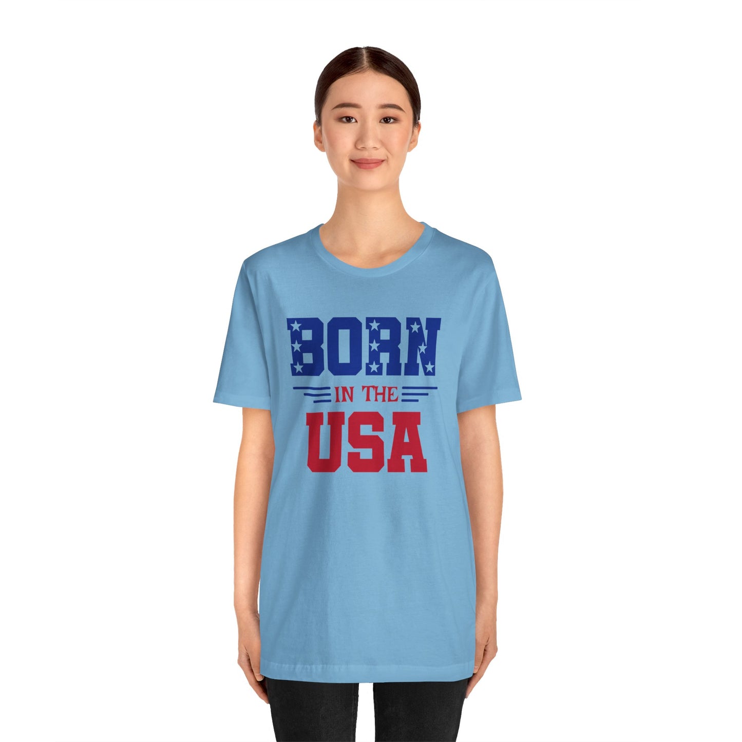 Born In The USA, Unisex Jersey Short Sleeve Tee