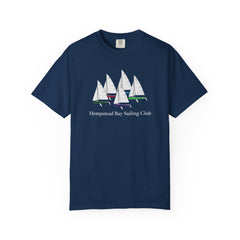 Hempstead Bay Sailing Club T-Shirt — Vintage Sailboat Race Day Tee