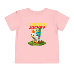 Toddler Chicken Jockey Tee - Fun Minecraft Animal T-Shirt for Kids