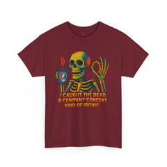 Grateful Dead Inspired Sarcastic Skeleton Tee