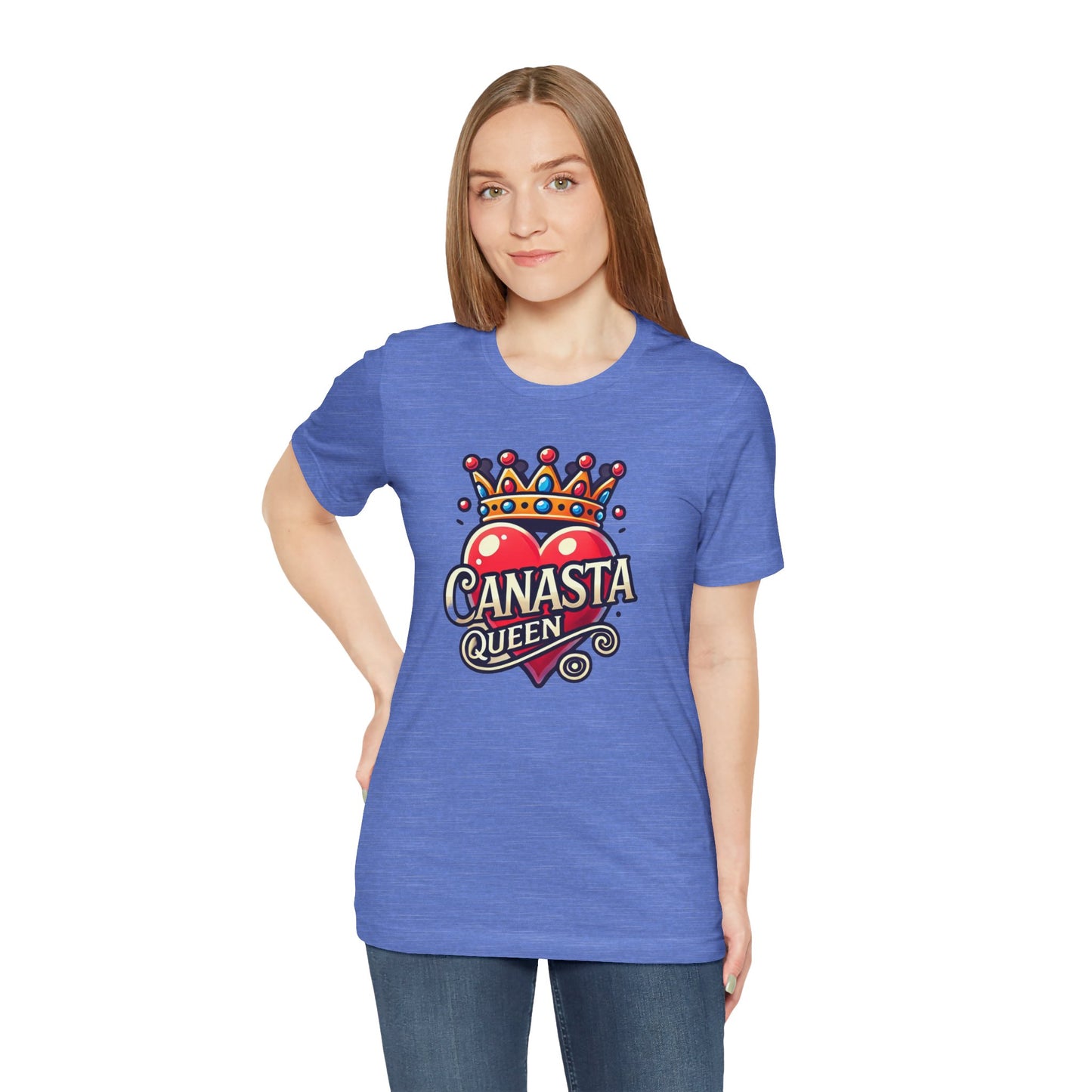 Canasta Queen Crown and Heart - Graphic Unisex Tee