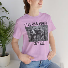 The Outsiders Shirt, Front and Back Images, Greasers Characters Shirt, Unisex Jersey Short Sleeve Tee