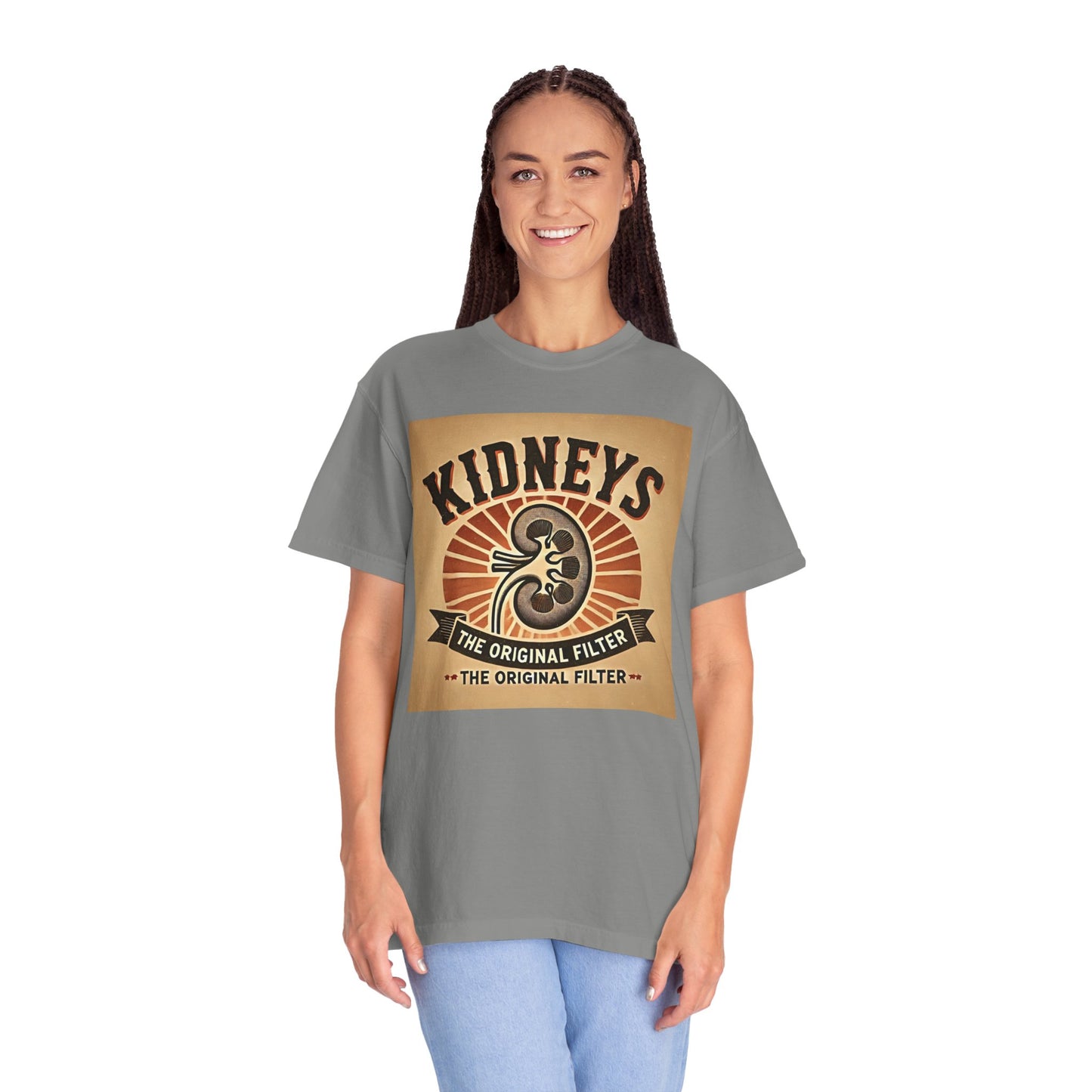 Kidneys The Original Filter, Graphic Unisex Garment-Dyed T-shirt