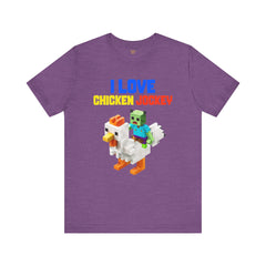 Video Game Movie I Love Chicken Jockey Tee - Unisex Short Sleeve T-Shirt