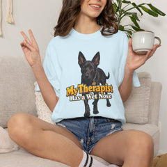 My Therapist Has a Wet Nose Personalized with your dog(s) image T-Shirt