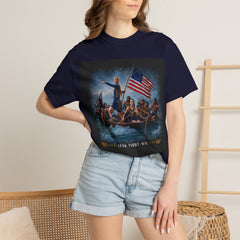 T‑Shirt — 'Lead, Fight, Win' Patriot Rowers American Flag Tee