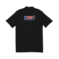250 Years of Liberty with Jets Unisex Pique Polo Shirt (Embroidery)