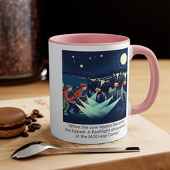 COW TIPPING Awareness - Accent Mugs | Cow Tipping Is Real, Bovine Humor. Gift For Him, Gift For Her, Farm Humor, Cow Fan Gift, Farm Animal