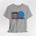 Live Love Volleyball T Shirt,gift for her,gift for him,volleyball gift,sports tee,team shirt,player gift,coach gift,Love Volleyball,Spike it