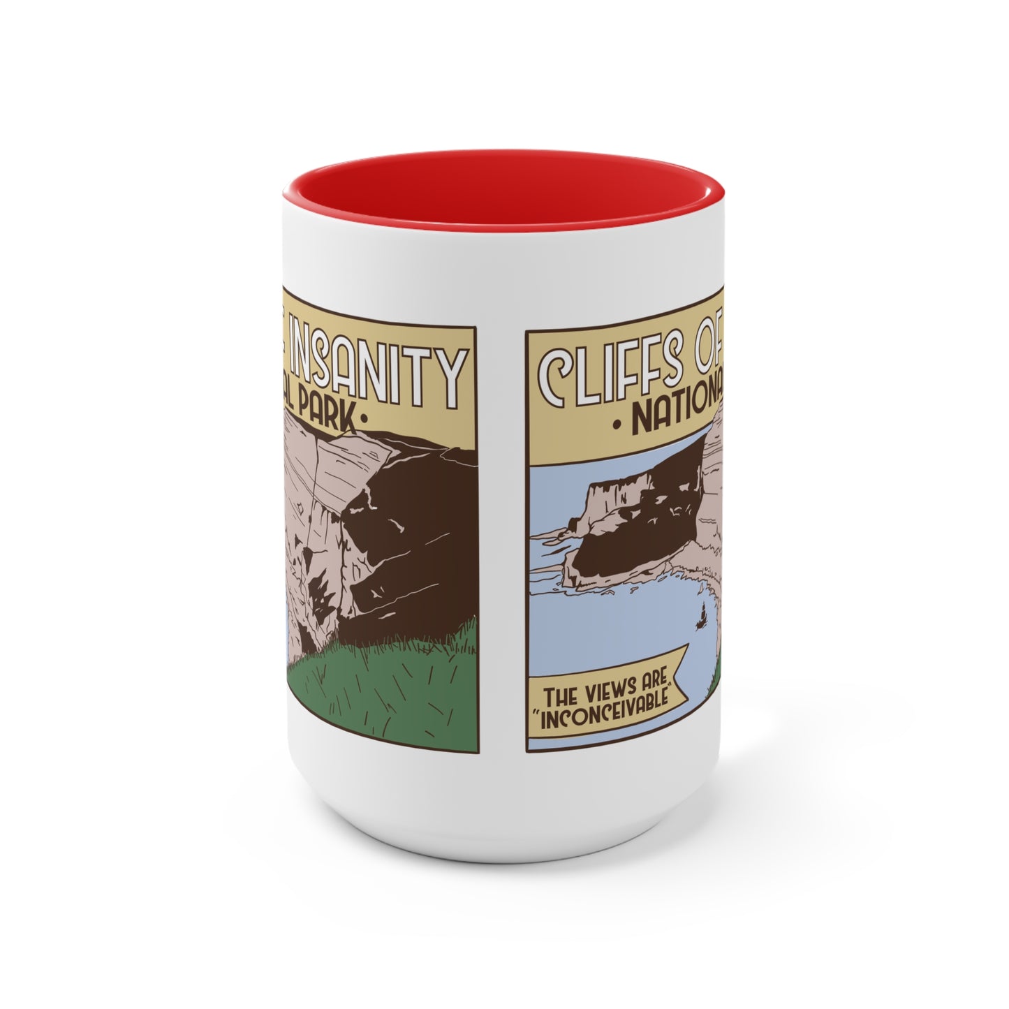 Cliffs of Insanity National Park, Accent Mug