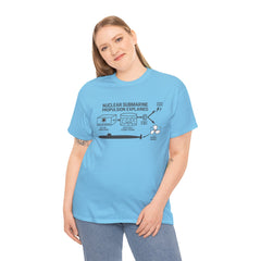 Nuclear Submarine Propulsion Explained Tee, Science Shirt, Geeky Gift, Educational Apparel, STEM Fashion, Nerdy T-Shirt