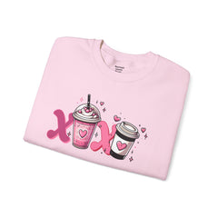 Woman's Love Coffee Valentine -  Unisex Heavy Blend™ Crewneck Sweatshirt