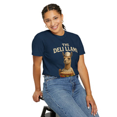 Funny Deli Llama Unisex T-Shirt - Perfect for Foodies and Animal Lovers
