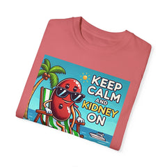 Keep Calm And Kidney On Graphic Unisex Garment-Dyed T-shirt
