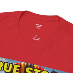Amputee Humor True Story Paragliding into Hungry Hippos - Unisex Heavy Cotton Tee