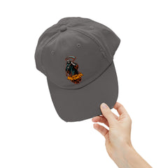 Grim Reaper Happy Halloween Unisex Distressed Cap