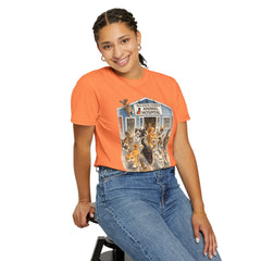 Front Graphic "Who Let the Cats Out?" Baldwin Harbor Animal Hospital Cute Vet Clinic T Shirt