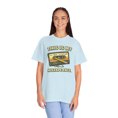 Mixtape Face T-Shirt — Retro Cassette Music Graphic Tee