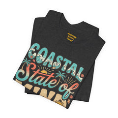 Coastal State of Mind Tee — Retro Beach Graphic T-Shirt