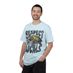 Respect the Locals T-Shirt — Sea Turtle Conservation Graphic Tee