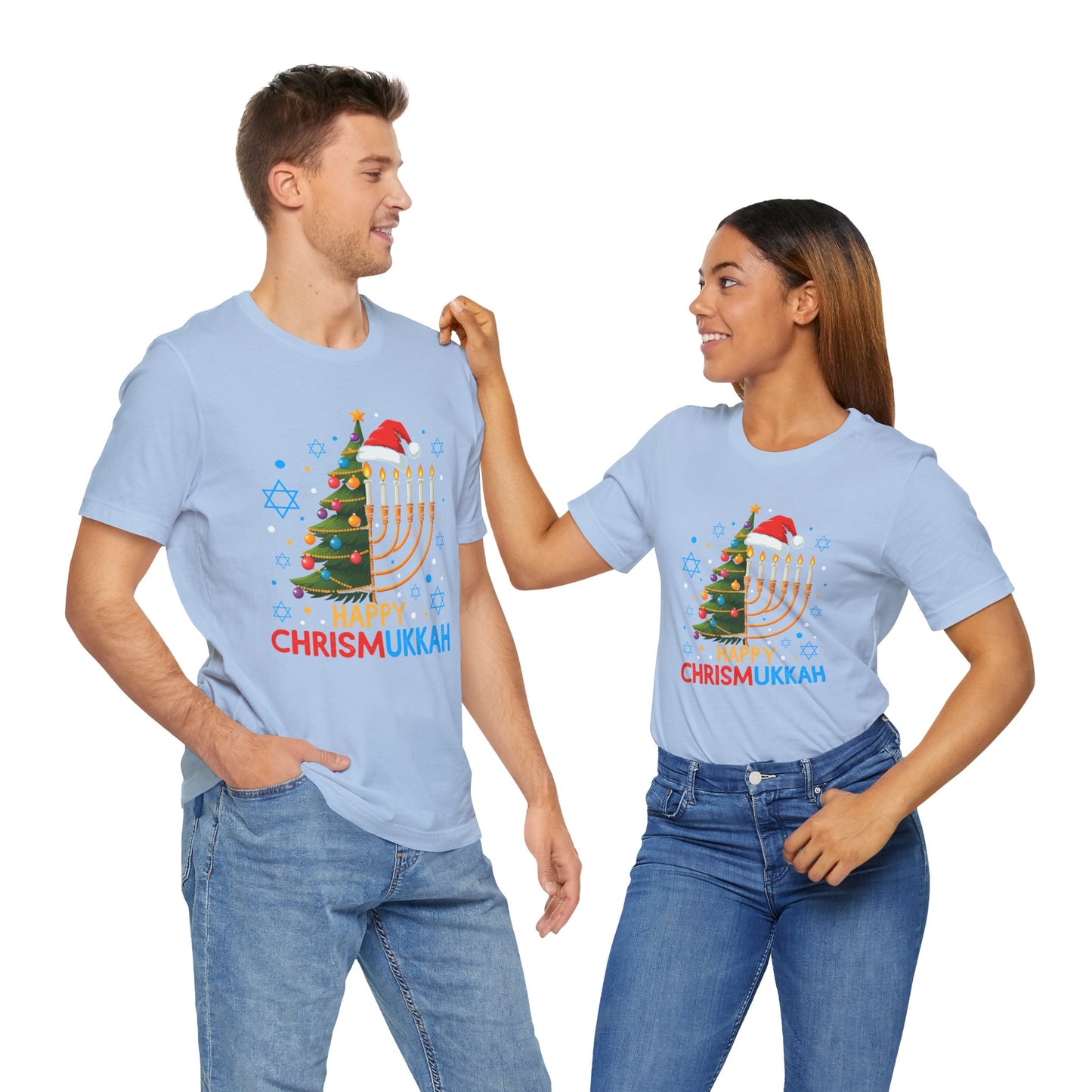 Happy Christmukka - Unisex Jersey Short Sleeve Tee