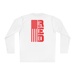 RED Friday, Army Navy Air Force Marines, Patriotic, Remember Everyone Deployed, Support Our Troops, - Unisex Lightweight Long Sleeve Tee