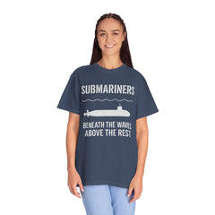 Submariners T‑Shirt — “Beneath the Waves Above the Rest” Navy Crew Tee